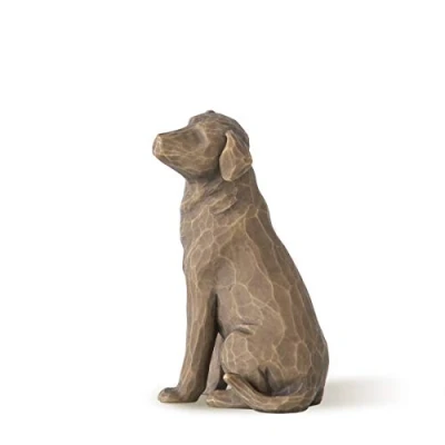 Image of Willow Tree Love My Dog Dark Figurine