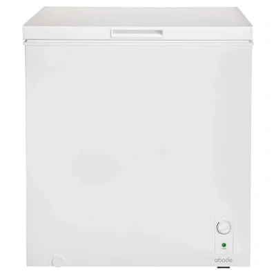 Image of Abode Freestanding White Chest Freezer 198L with Removable Wire Basket &amp; Counter Balance Lid, Adjustable Thermostat, Suitable for Garages Outbuildings A198CF0E1W