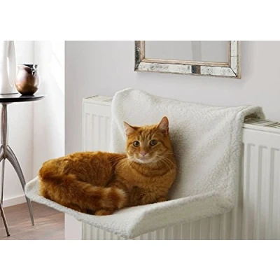 Image of Vinsani® Soft Luxurious Pet Radiator Bed for Cat Kitten Puppy Dogs with Machine Washable Fleece Lined Cover Warm Cosy Hammock Style