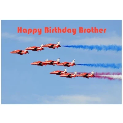 Image of Beebooh cards Red Arrows display team Brother birthday card