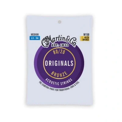 Image of C.F Martin Guitar Original Acoustic M150, 80/20 Bronze, Medium Gauge Strings