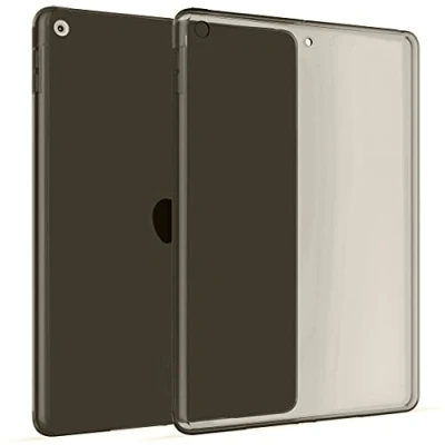 Image of Okuli Transparent Protective Slim Silicone Cover Case For Apple iPad (9.7) 2017 2018 in Black