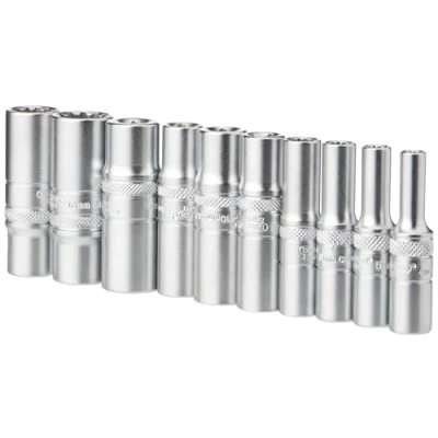 Image of Draper Multi Drive� Metric Deep Socket Set, 1/4&quot; Sq. Dr. (10 Piece)