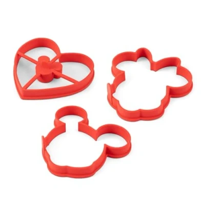 Image of PRESTIGE Disney Pancake Mould Set of 3: Red Silicone