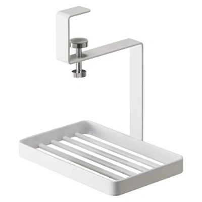 Image of YAMAZAKI Soap Dish, Steel, White, Standard Size