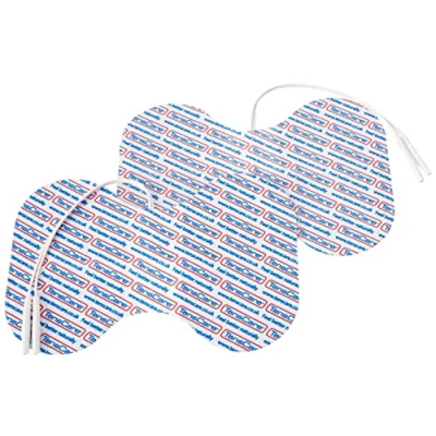 Image of TensCare Butterfly Electrodes Large 105mm x 155mm Perfect for Areas: Back, Thighs, Bottom. Universal Connector to Use with Most TENS and EMS Units Pain Relief Strengthening