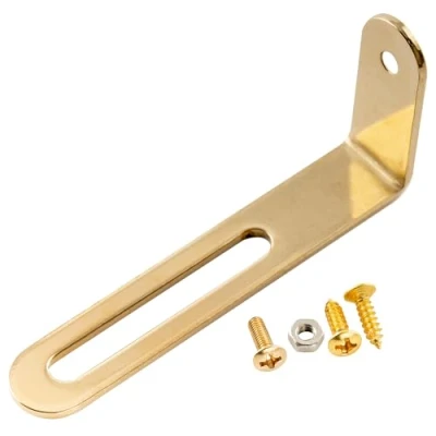 Image of Musiclily Pro Universal Pickguard Mounting Bracket Support Compatible with USA Les Paul or Epiphone Electric Guitar,Gold