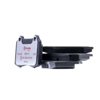 Image of 30645136, 30665552, 30683858 Brake pad set BREMBO P 36 020X excl. wear warning contact without accessories JAGUAR: XJ Saloon, S Type, Saloon