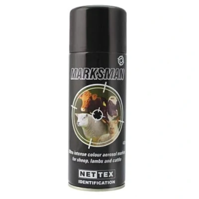 Image of Nettex Marksman Marker Spray, 400 ml, Black