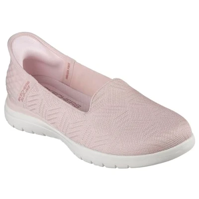 Image of Skechers Women&#039;s Slip on Loafer, Blush, 8.5