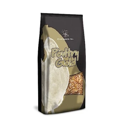 Image of Copdock Mill Poultry Gold Chicken Feed 5kg Highly Nutritious Premium Food Contains Layers Pellets, Grit &amp; Oyster Shells for Chickens High in Calcium