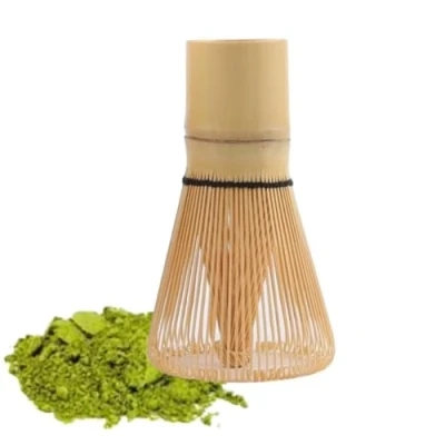 Image of Angelkiss Green Tea Whisk Natural Bamboo Matcha setChasen Preparing Powder Brush Tool for Ceremony Drinking
