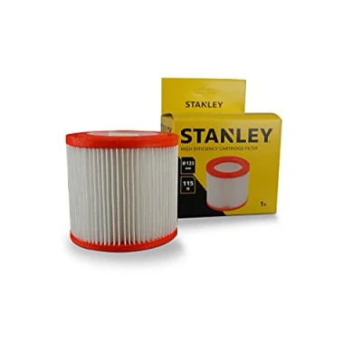 Image of Stanley High Separation Cartridge Filter for Wet and Dry Vacuum Cleaners