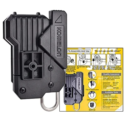 Image of Komelon New Belt Clip Holder Quick Draw Safety Tools for Measuring Measure Tape with English Manual