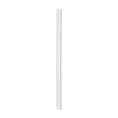 Image of Durable Spine Bar A4 6mm White Pack of 100 Pieces Ideal for Binding UnPunched Documents In Seconds Holds Up To 60 Sheets