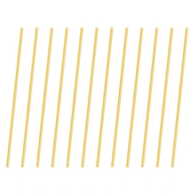 Image of iMeistek 1.5mm Brass Rod,100mm Length Round Metal Straight Pin Rods for RC Models DIY Crafts (12PCS)