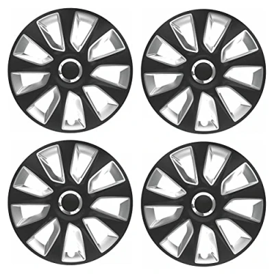 Image of UKB4C 4 x Wheel Trims Strat Hub Caps 14&quot; Covers fits Suzuki Alto Wind Celerio Swift Ignis