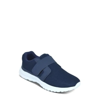 Image of Pegasus Men&#039;s Wide Fit Trainer Touch Fastening Comfortable Trainers Navy
