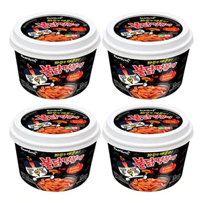 Image of [Let&#039;s Go Market] Samyang Hot Chicken Flavour Buldak Topokki 185g (Pack of 4)