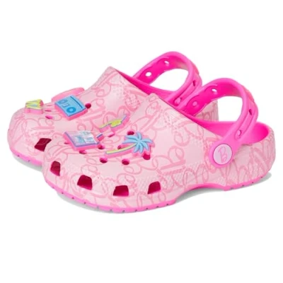 Image of Crocs Unisex Kids Clog,Mattel Pink Barbie Classic Clog T,Multi,4 UK Child
