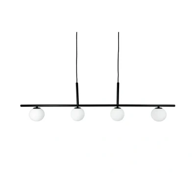 Image of Dyberg Larsen hanging light Alice, black, metal, 4 bulb.