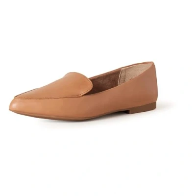 Image of Amazon Essentials Women&#039;s Loafer Flat, Camel Faux Leather, 3 UK