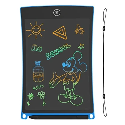 Image of GUYUCOM 8.5 inch LCD Writing Children&#039;s Drawing Tablet and Magic for Kids with Colourful Brighter Line, Great Gifts 3 4 5 6 7 Year Old Boys Girls (Blue)
