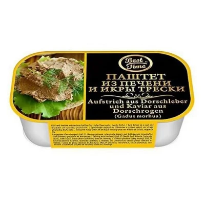 Image of Best Time Cod Liver and Caviar Spread from Roe Pack of 3 (3 x 120 g)