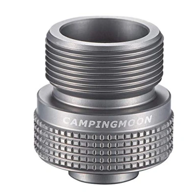 Image of CAMPINGMOON Camping Grill Propane Gas Stove Adapter, Input: EN417 Lindal Valve Canister, Output: Z20