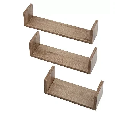 Image of Tutti Bambini Modena Set of Three U Shaped Wall Shelves Oak
