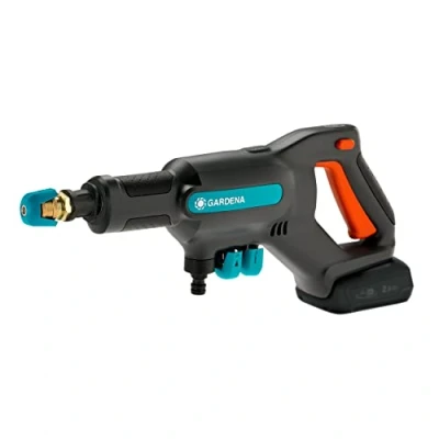 Image of Gardena Battery Medium Pressure Washer AquaClean 24/18V P4A w/o Battery: for outd. use, 3 Cleaning Modes, max. 24 bar, incl. Suction Hose, OGS Connections &amp; Filter (14800 55)