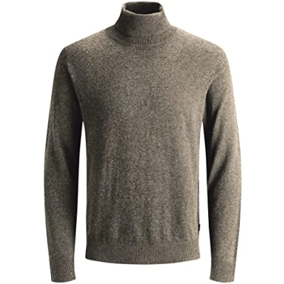 Image of Jack &amp; Jones Men&#039;s Knitted Jumper, Polo Neck, M