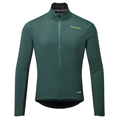 Image of Altura Mens Endurance Blast Thermal Water Repellent Cycling Jacket Dark Green Medium