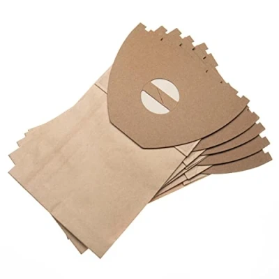 Image of vhbw 5x Vacuum Cleaner Bag compatible with Nilfisk UZ 964 Ergoclean, Cleaner, paper, 25.3 cm x 15.2 cm, Brown