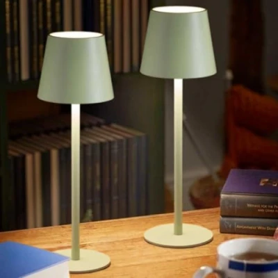 Image of Marco Paul Sage Bedside Lamps Set of 2 2400 mAh Rechargeable Table Lamp Versatile Touch for Living Room Lights Bedroom Durable Indoor Outdoor