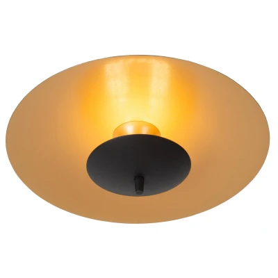 Image of Lucide VULCAN Flush ceiling light 35 cm LED Dim. 1x9W 3000K Black
