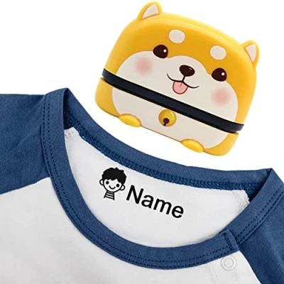 Image of Space Stamp,Name Stamp for Clothes Kids,Custom Name Stamp,Stamp,Space Stamp,Personalised Kids (BZ010 Yellow,1pcs)