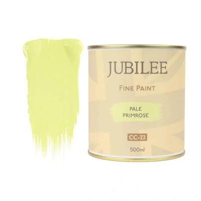Image of Guild Lane Jubilee Fine Paint Pale Primrose Furniture, Metal, Fabric, Glass &amp; More Indoor Outdoors Water Based Acrylic 500ml