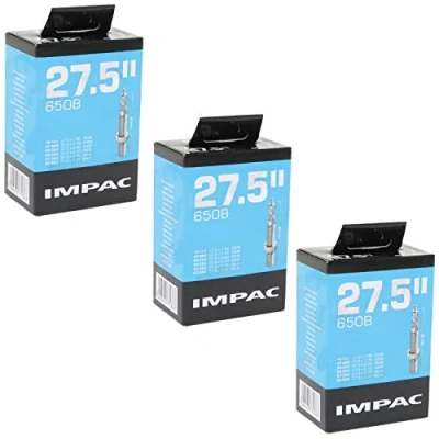 Image of Impac 27.5&quot; x 1.75 2.35 Mountain Bike Inner Tubes Presta Valve (Pack of 3)