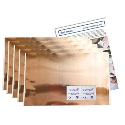Image of CATMUSIC99 Guitar Shielding Foil Kit Conductive Adhesive Copper Tape 30cm x 20cm Sheet (5 Sheets)