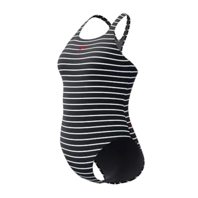 Image of Speedo Women&#039;s Endurance+ Printed Medalist Swimsuit, Anthracite, 36
