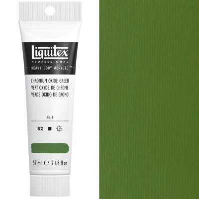 Image of Liquitex 1045166 Professional Heavy Body Acrylic Paint 59 ml tube, Chromium Oxide Green