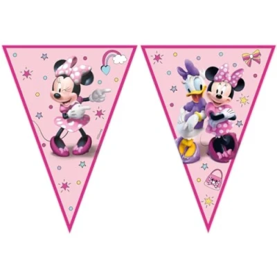Image of Procos Folat 93834P Bunting FSC Minnie Mouse 2.3 m Pink