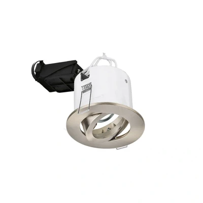 Image of Aurora EFD Pro Fire Rated GU10 downlight Satin Nickel Adjustable