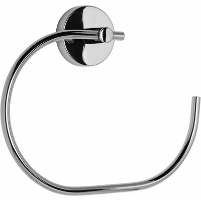 Image of Flexi Fix Chrome Towel Ring Open Ring, Bathroom Accessories, Pendle Croydex