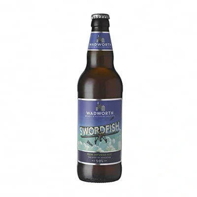 Image of Wadworth Swordfish Rum Infused Ale 500ml Glass Bottle Pack of 16 5% ABV