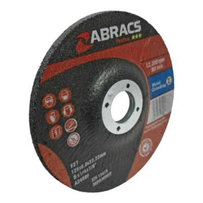 Image of 10 Pack Abracs Metal Grinding Wheel 125mm Disc for Angle Grinder 6mm Thick