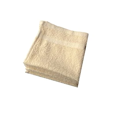 Image of Waddington Face Cloth/Face Flannels 100 Percent Cotton Colour Pastel Yellow