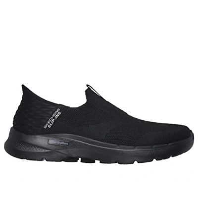 Image of Skechers Men&#039;s Gowalk 6 Slip ins Sporty On Shoes Leisure Trainers with Memory Foam Sneaker, Black, 11.5 UK