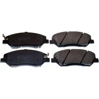 Image of 48130341A0 Brake pad set DENCKERMANN B111185 Front Axle with acoustic wear warning HYUNDAI: Santa FE 3, 2, Grand Fé, KIA: SORENTO 2